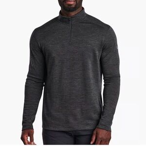 NWOT Kuhl Men's Charcoal Quarter-Zip Pullover